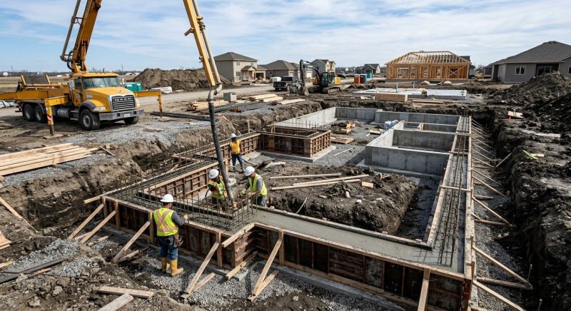 Concrete Foundation Installation in Greenville, SC