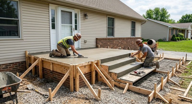 Concrete Porch Installation in Fort Collins, CO