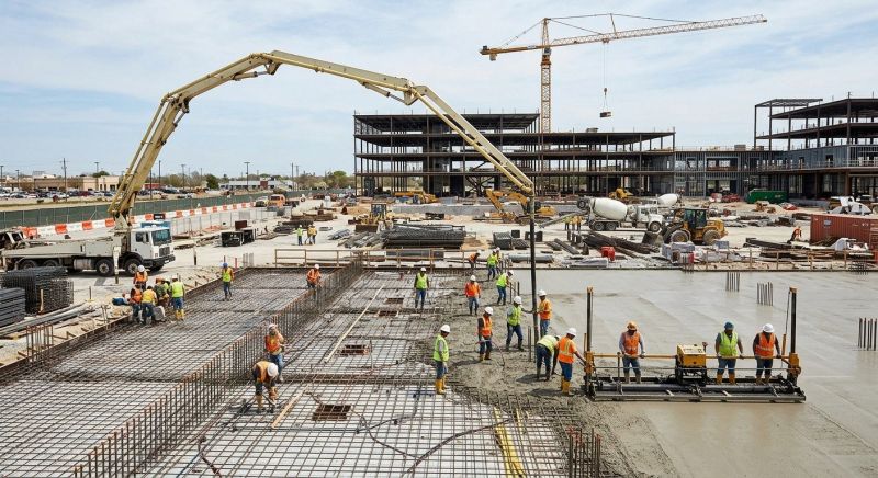 Commercial Slab Construction in Winston Salem, NC