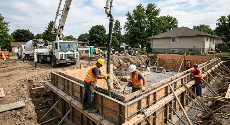 Concrete Foundation Pouring in Columbus, OH