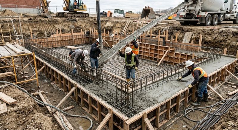 Concrete Foundation Pouring in Columbus, OH