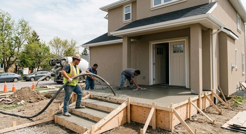 Concrete Porch Installation in Sacramento, CA