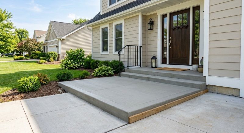 Concrete Porch Installation in Sacramento, CA