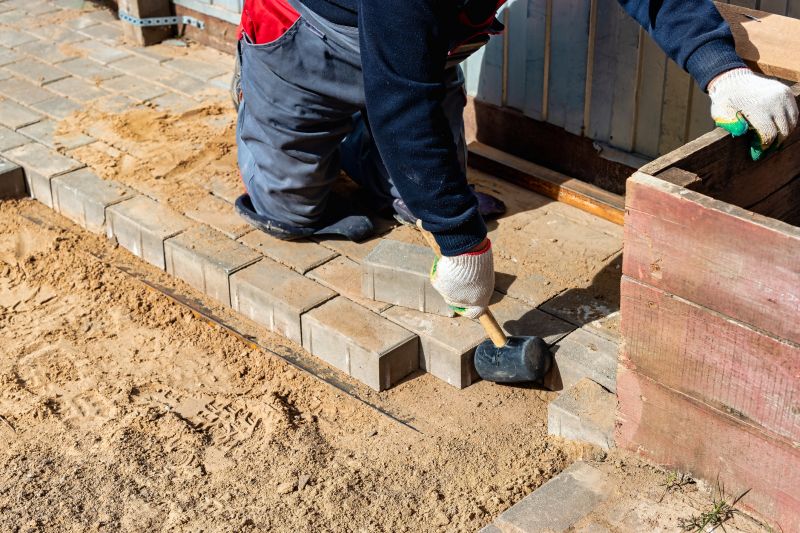 Patio Brick Installation in Manchester, NH