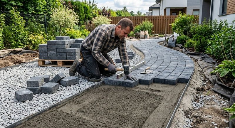 Paver Walkway Installation in Boston, MA