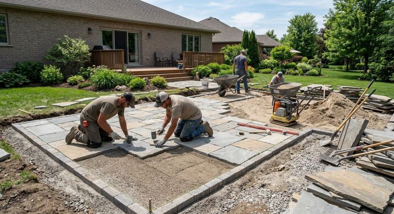 Porch Pavers Installation in Boston, MA